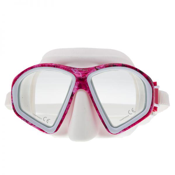 Маска для дайвинга и сноркелинга Marlin Matte Pink/White