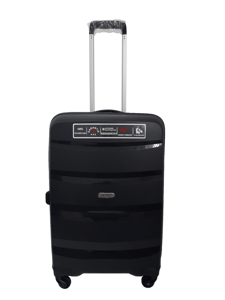 Чемодан дорожный Airtex 229 М полипропилен 72 л 65x45x24 см Черный