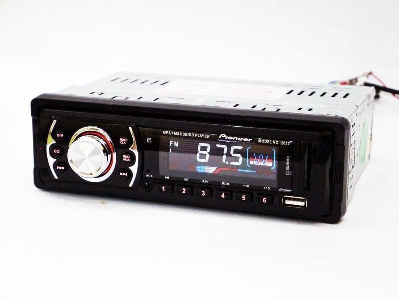 Автомагнитола Pioneer 2032 ISO USB/SD/FM/AUX с пультом ДУ 4x50 Вт