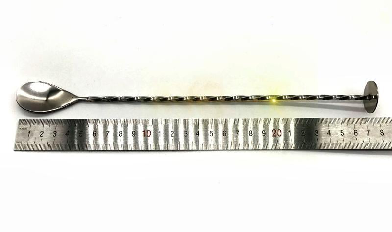 Ложка коктейльная с пестиком длина 28х2,5 см (36502) - фото 3 Ложка коктейльная с пестиком длина 28х2,5 см (36502) - фото 3
