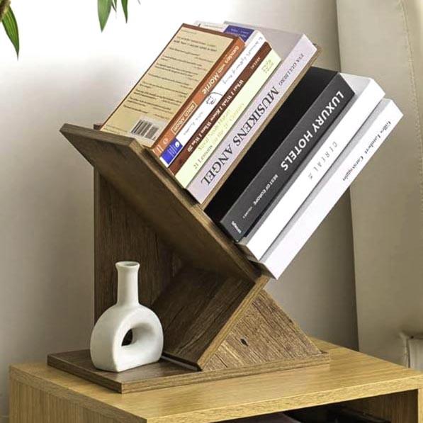 Полка книжная настольная из дерева Варасалио Палисандр (КПА-009902)