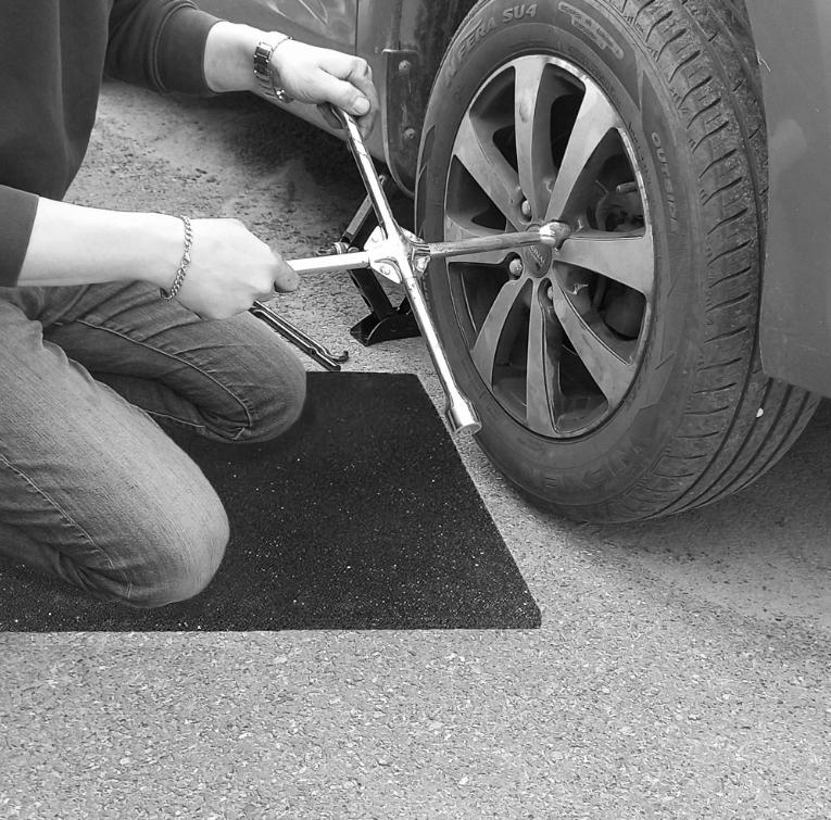 Килимок антивібраційний антиковзаючий ізолюючий 600х600х10 мм Графітовий - фото 6