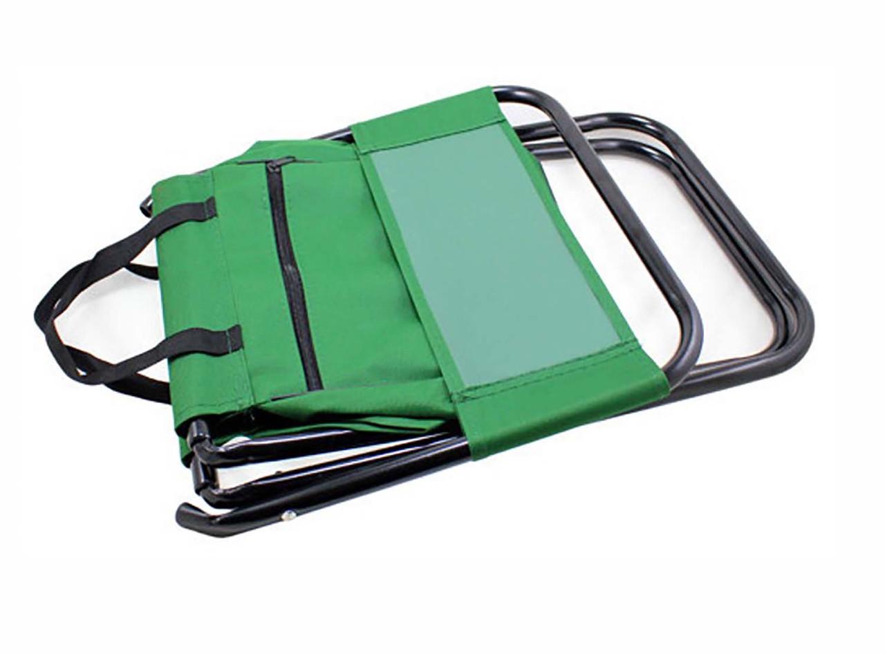 Стілець розкладний туристичний з кишенею кенгуру 27х22х51 см Green - фото 7