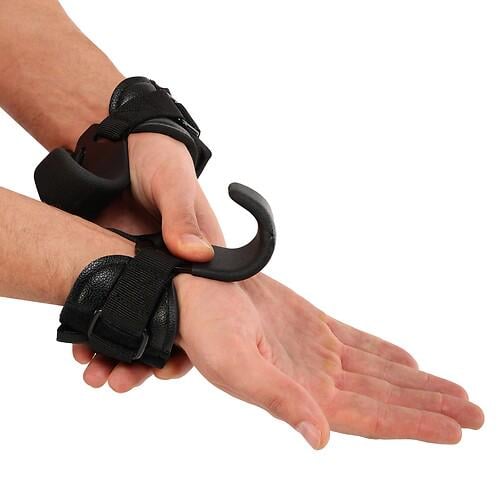 Крюки для подтягиваний и тяги на запястье LiveUp MINI LIFTING HOOK 2 шт. Черный (LP8721)