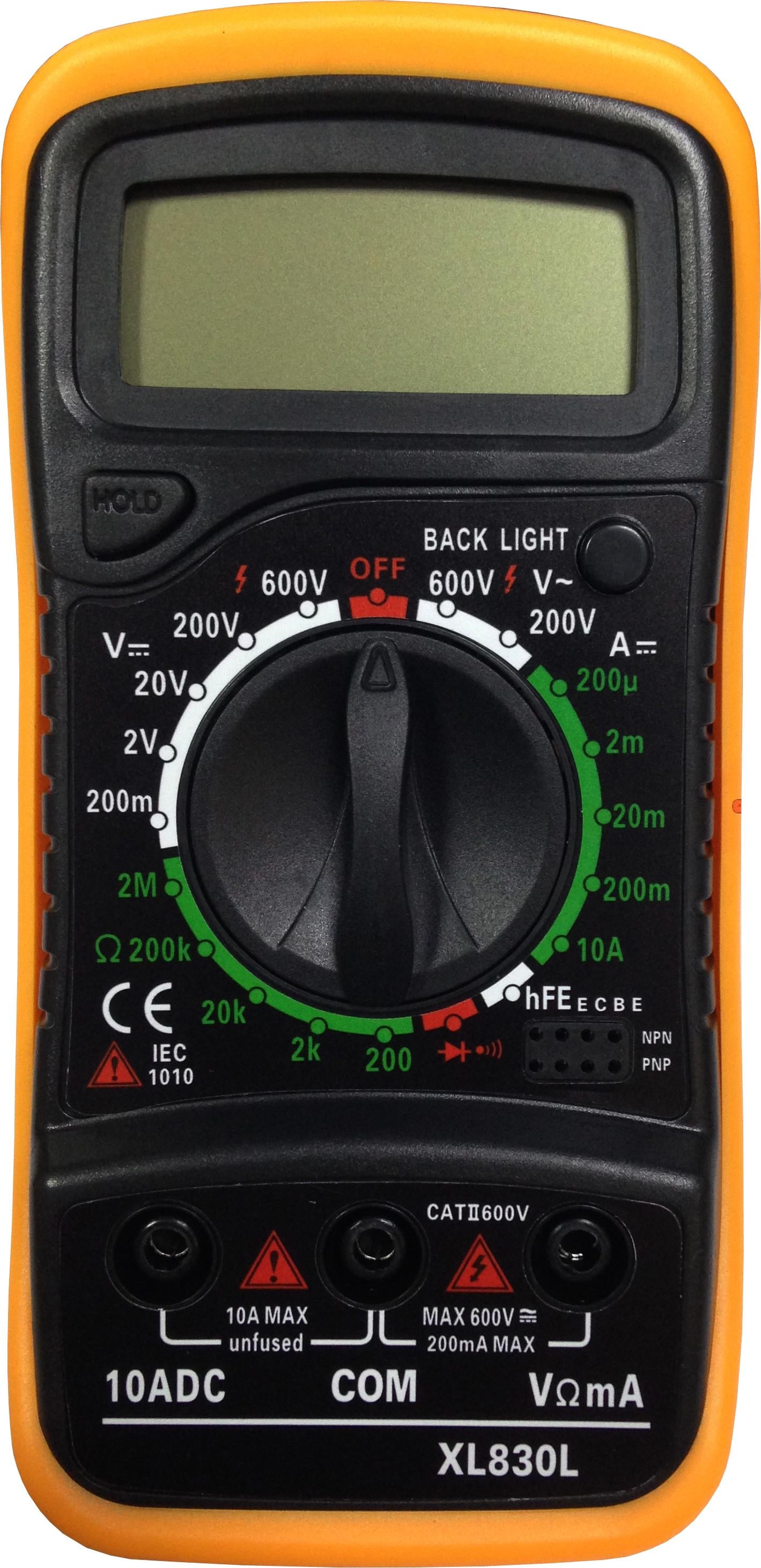 Мультиметр DT-830L з підсвічуванням шкали з автовимкненням