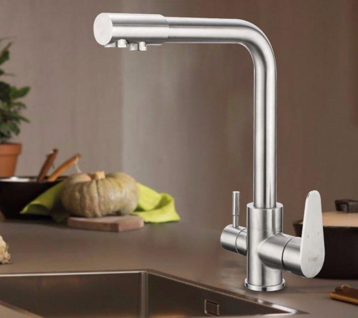 Змішувач для кухні на дві води Frap H43 F4348 Сатин - фото 5 Змішувач для кухні на дві води Frap H43 F4348 Сатин - фото 5