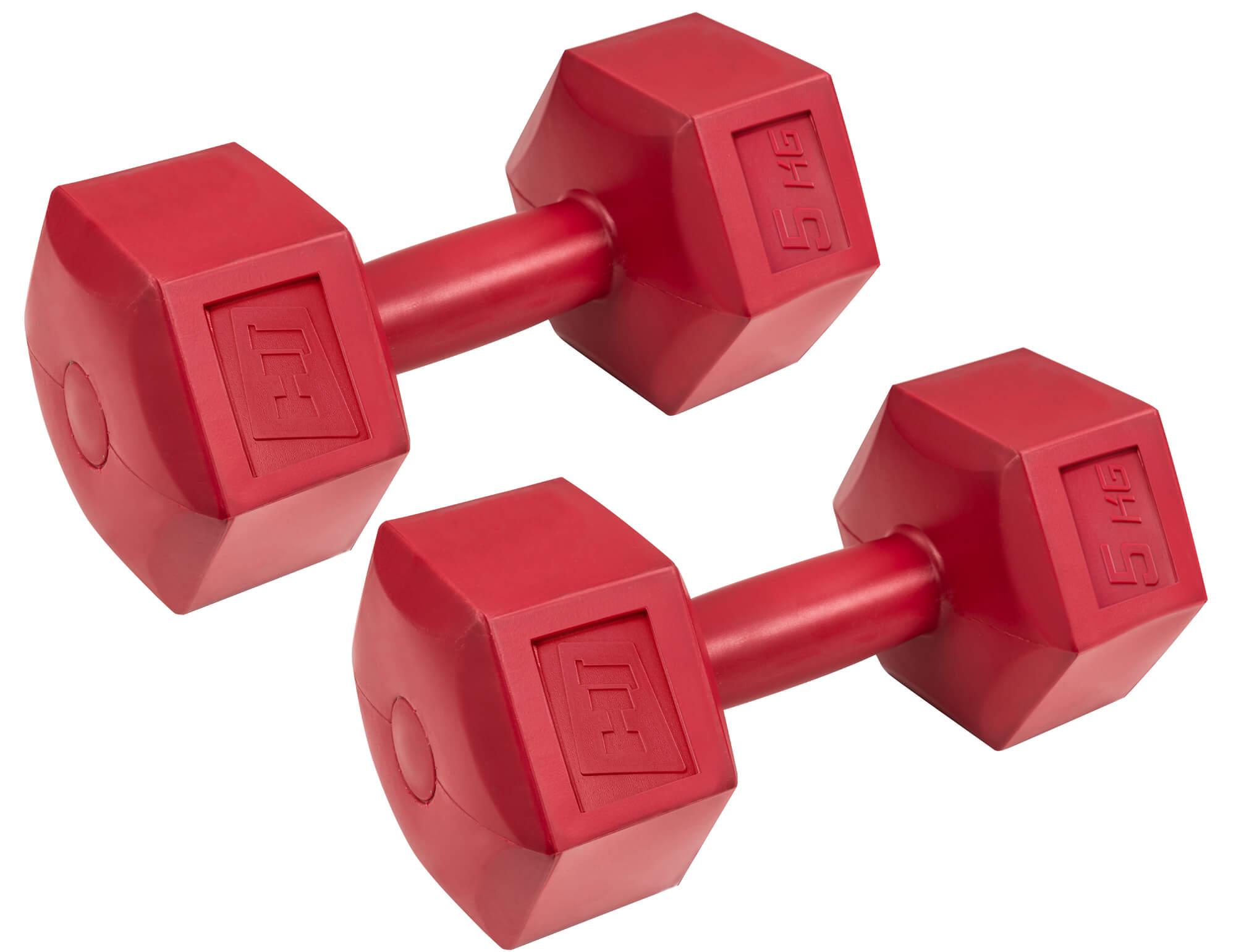 Набір гантелей Hop-Sport HS-C050DH 2х5 кг композитних Червоний - фото 2 Набір гантелей Hop-Sport HS-C050DH 2х5 кг композитних Червоний - фото 2