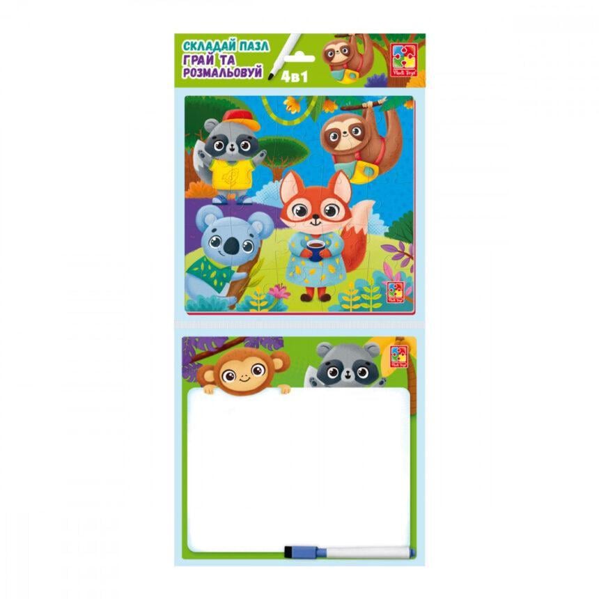 Настільна гра Vladi Toys набір 4в1 Звірятка (MTT-159007)