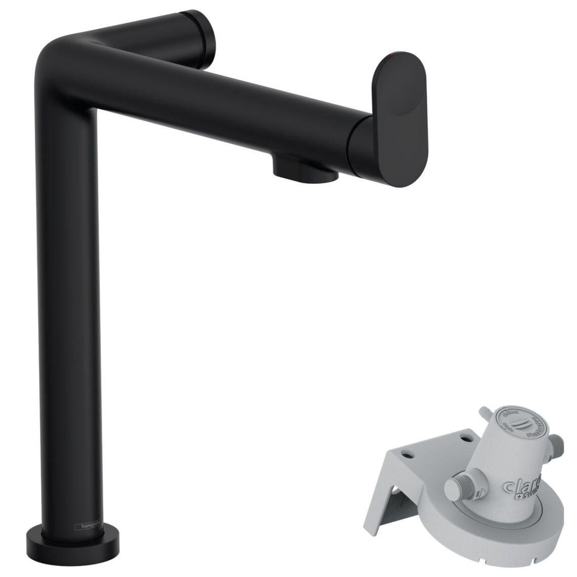 Змішувач для кухні Hansgrohe Aqittura M91 FilterSystem 240 1jet Black Matt (76804670)