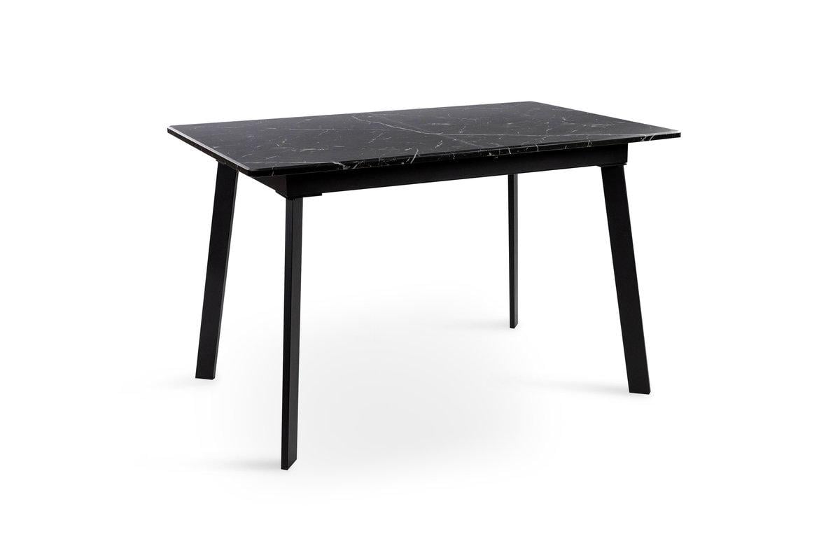 Обеденный стол Мікс Меблі Этна 1200х750 мм Черный/Мрамор черный (25402933) - фото 1