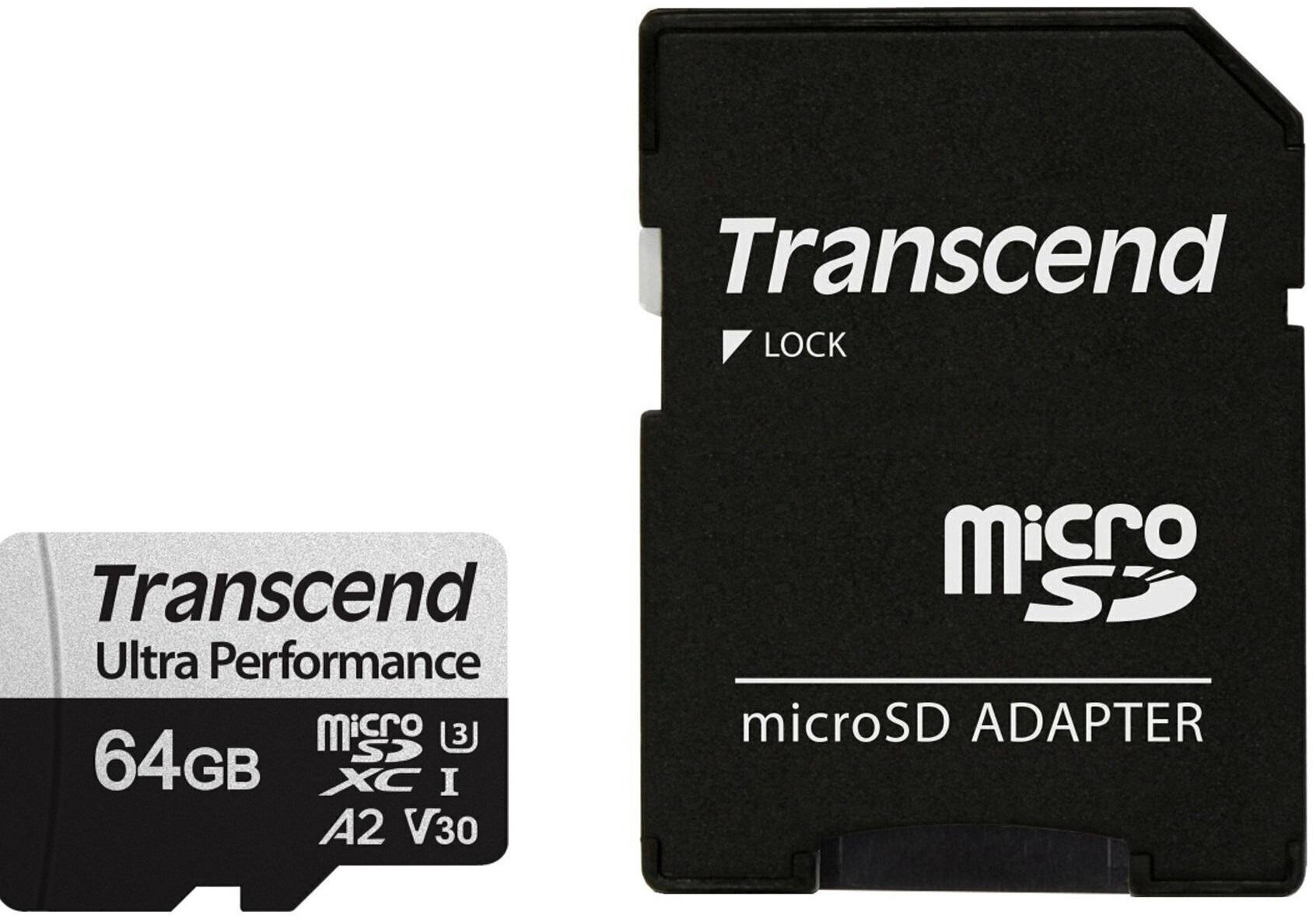 Карта памяти Transcend microSD 700S C10 UHS-I R100/W40MB/s UHS-I U1 64 Gb (TS64GUSD340S) - фото 3