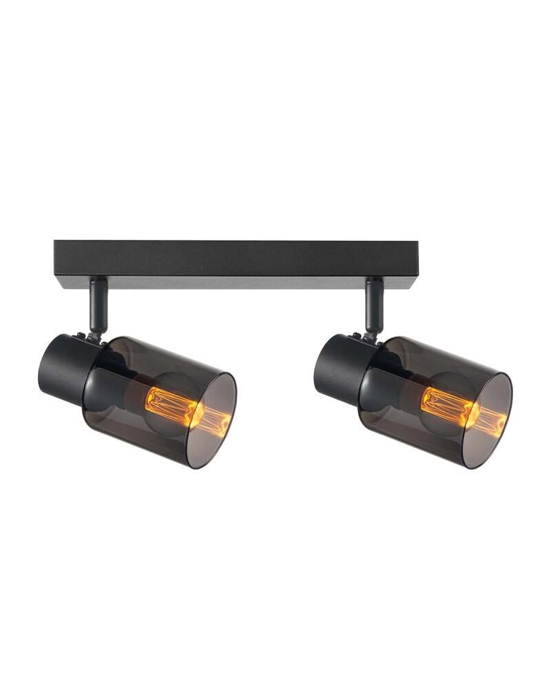 Спот поворотный Goldlux 331526 Rebecca E14 2x8W IP20 Черный (36562675)