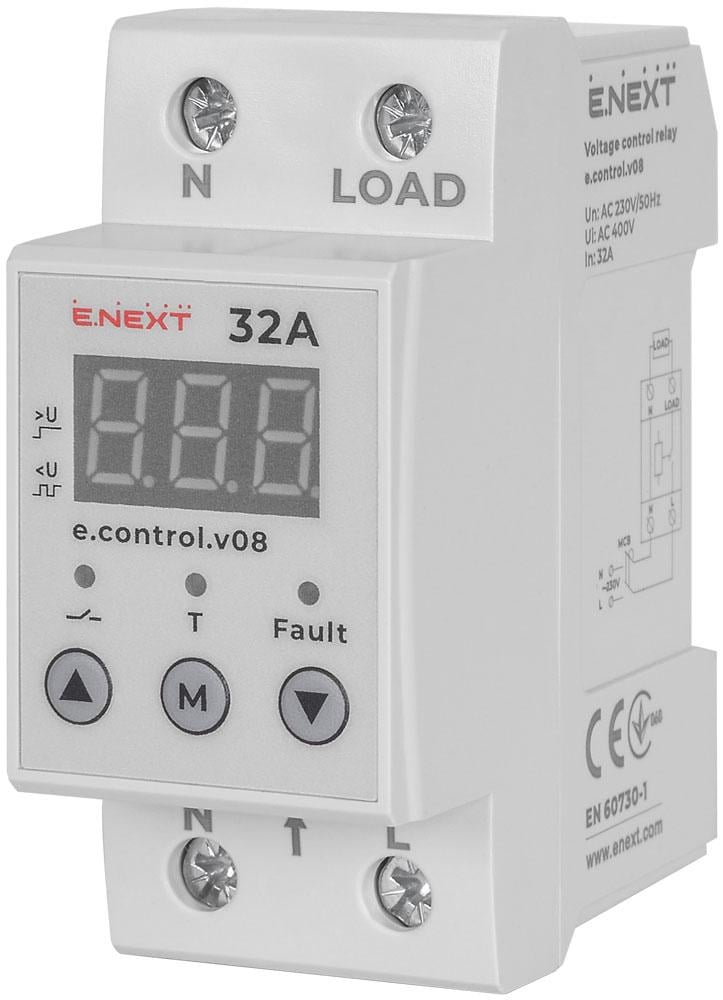 Реле напруги E.NEXT 32А (5487)
