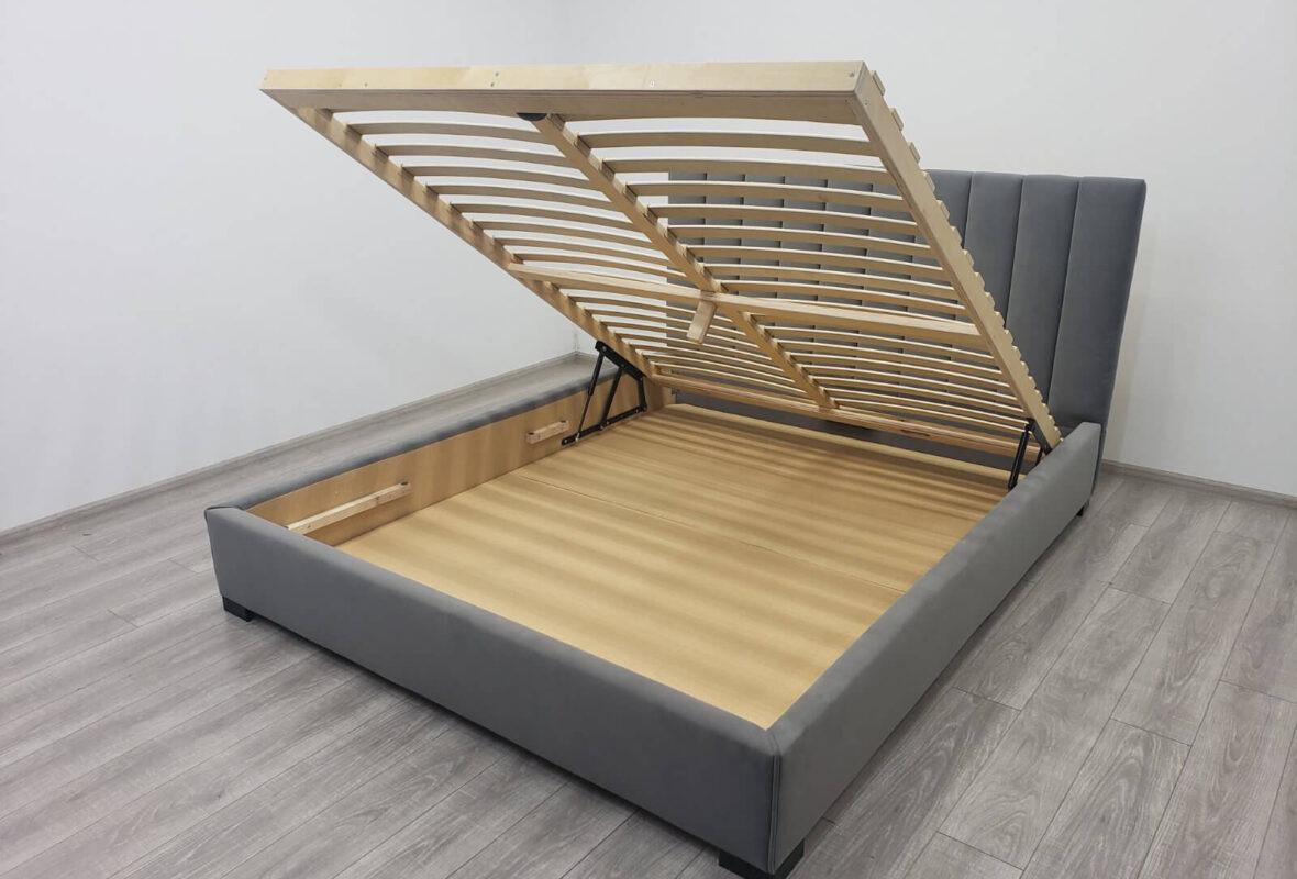 Ліжко двоспальне Шик Галичина Амелія 1 дерево/тканина з підйомником з м'яким узголів'ям без матраца 160х200 см Сірий - фото 4 Ліжко двоспальне Шик Галичина Амелія 1 дерево/тканина з підйомником з м'яким узголів'ям без матраца 160х200 см Сірий - фото 4