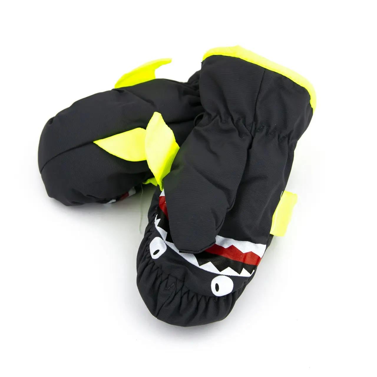 Детские перчатки болоневые лыжные Рыбы 4-6 лет Черный (23-16-10) Детские перчатки болоневые лыжные Рыбы 4-6 лет Черный (23-16-10)