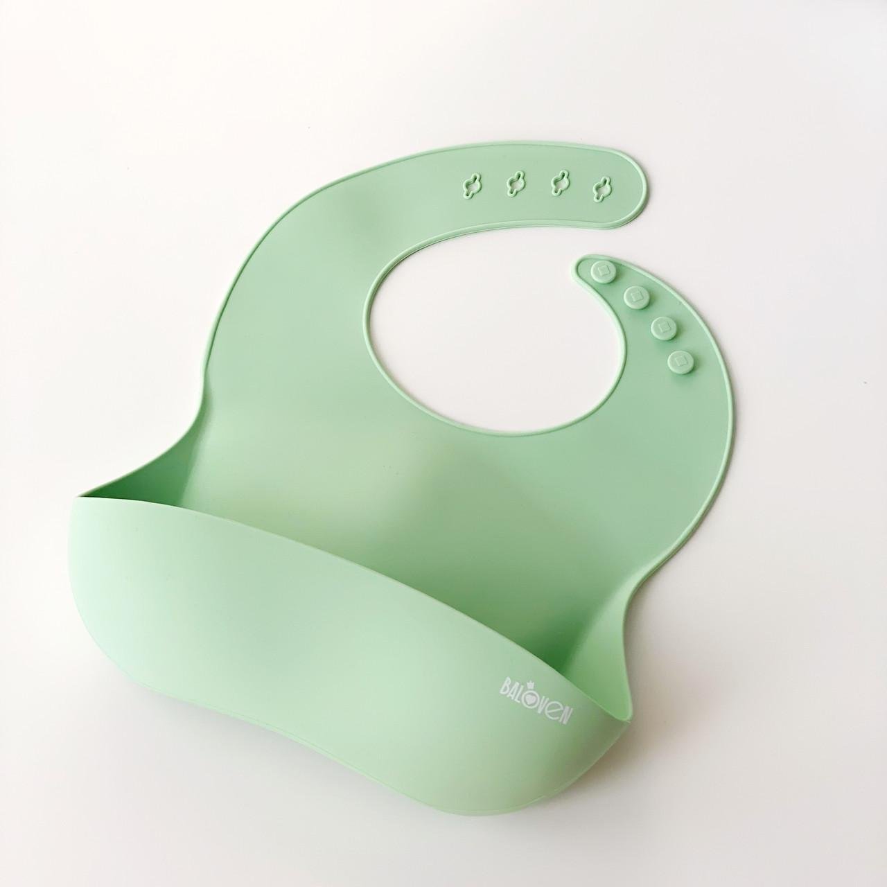 Слюнявчик силиконовый Баловень Cactus - фото 1 Слюнявчик силиконовый Баловень Cactus - фото 1