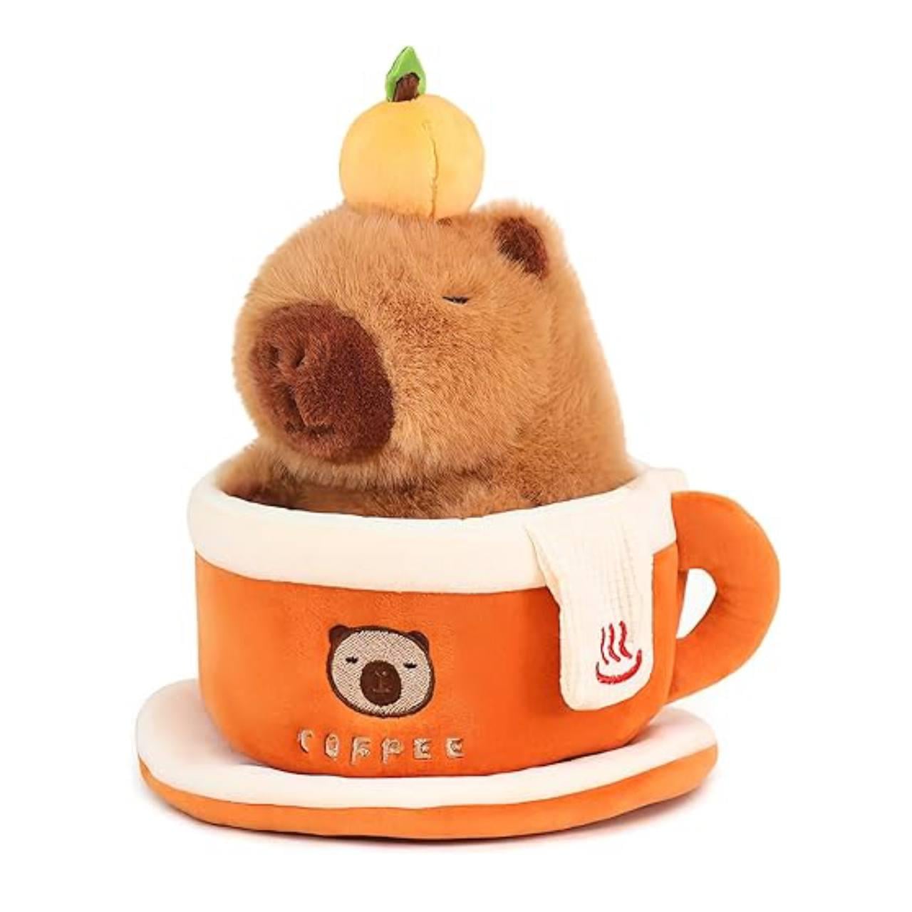 Мягкая игрушка Капибара в чашке кофе 25 см (3d5e421a)