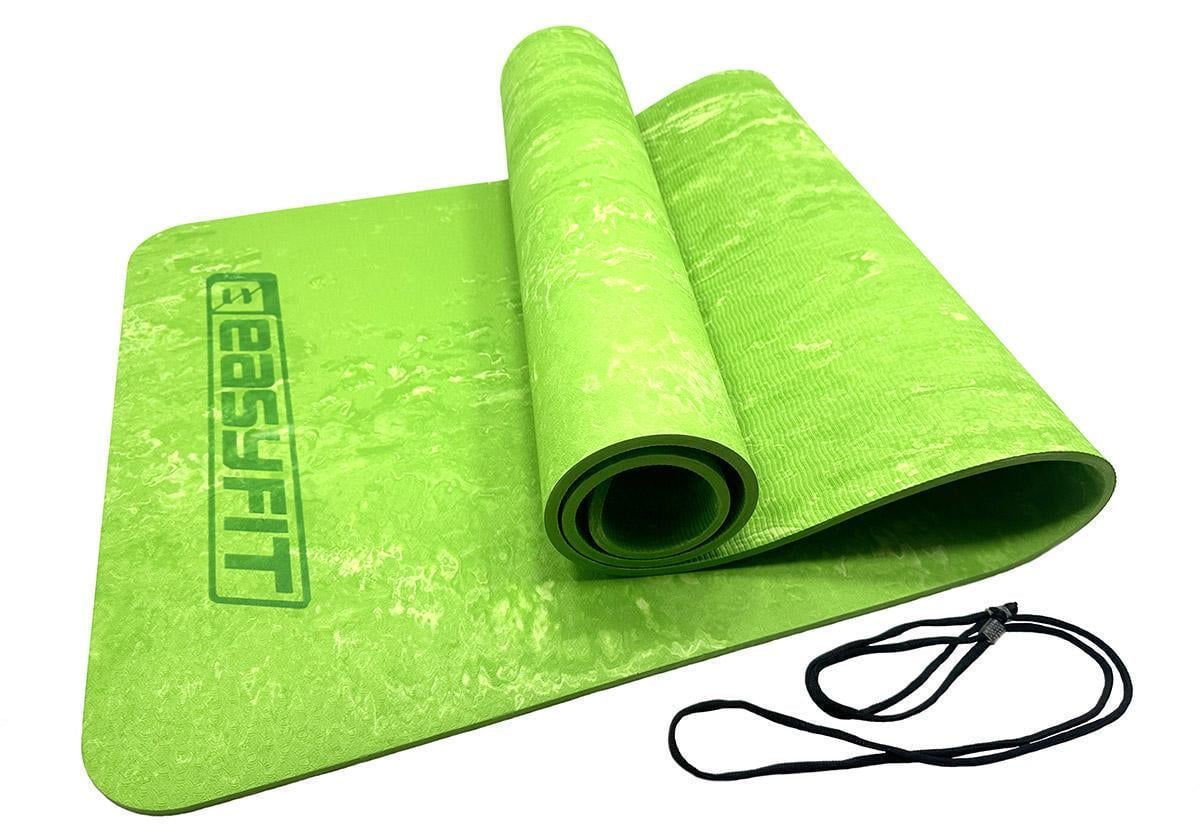 Коврик для йоги и фитнеса EasyFit PER Premium Mat 8 мм Салатовый (EF-1930-1-GN)