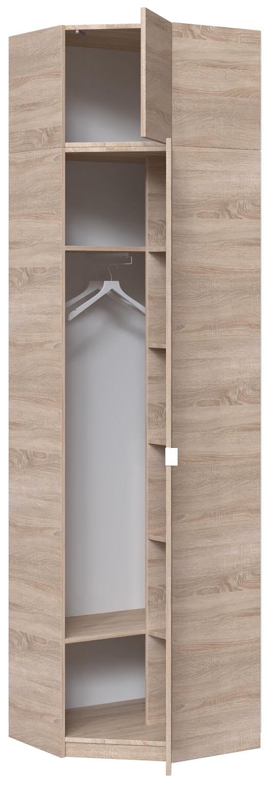 Шафа для одягу кутова розпашна Майстер Форм Тетріс 620х376х2400 мм Дуб сонома (31907) - фото 2 Шафа для одягу кутова розпашна Майстер Форм Тетріс 620х376х2400 мм Дуб сонома (31907) - фото 2