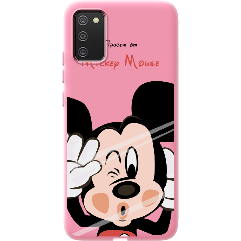 Чохол BoxFace Samsung A025 Galaxy A02S Mister M Рожевий силікон (41511-cc58-41676)