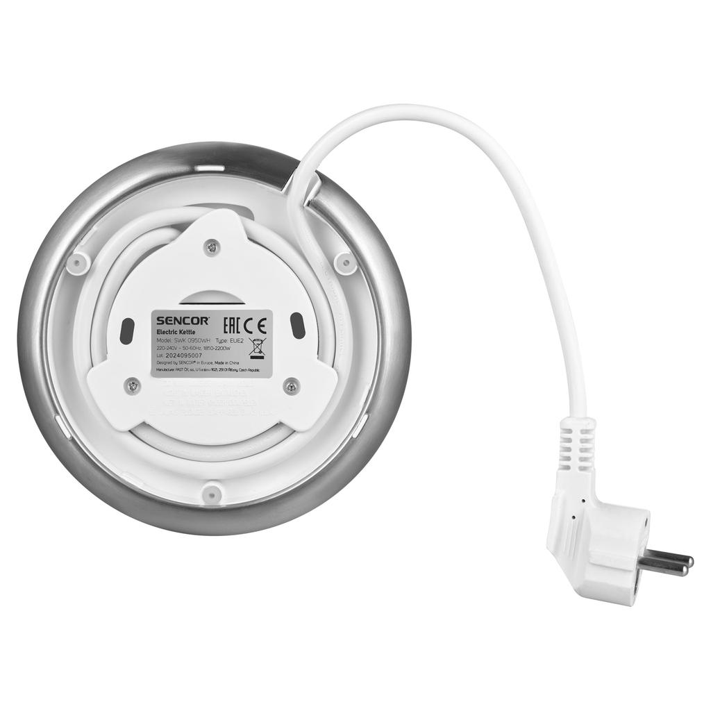 Електрочайник з регулюванням температури Sencor з LED-дисплеєм та сенсорним керуванням 1,7 л Білий (SWK0950WH) - фото 14 Електрочайник з регулюванням температури Sencor з LED-дисплеєм та сенсорним керуванням 1,7 л Білий (SWK0950WH) - фото 14