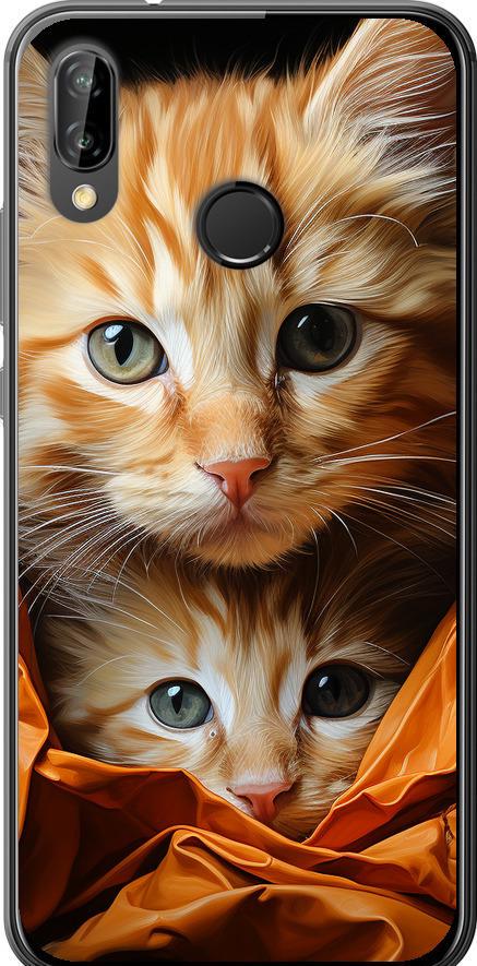Чехол на Huawei P20 Lite Котики 2 (5664t-1410-42517)