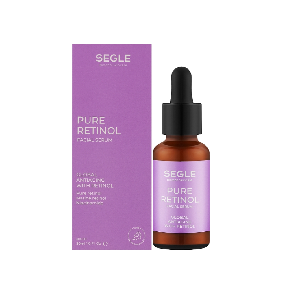 Сироватка антивікова нічна з ретинолом для обличчя Segle Pure Retinol Serum 30 мл
