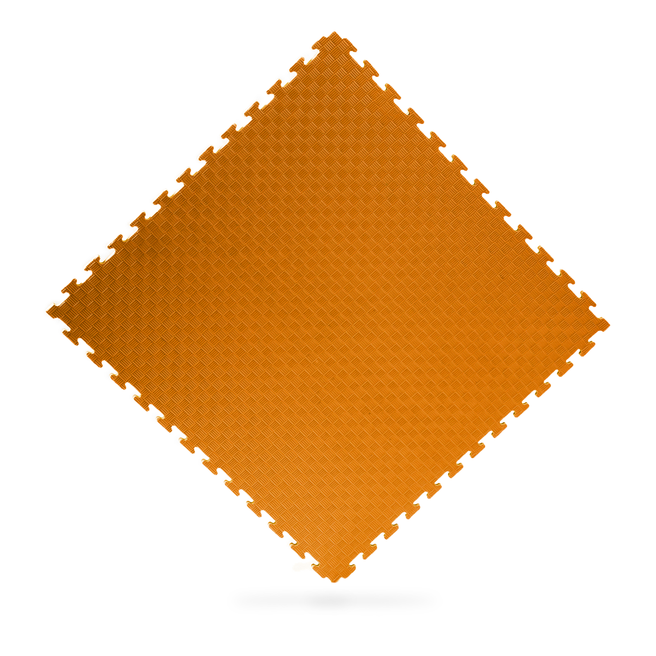 Мат татамі WCG EVA ластівчин хвіст 100х100х2 см Помаранчево-чорний (W-100х2 O/B)