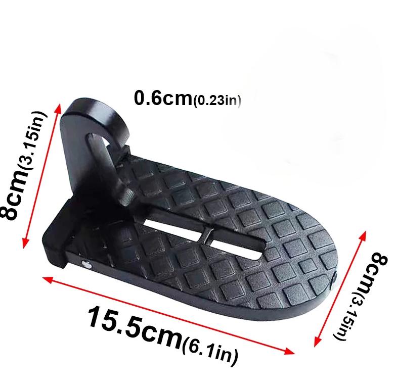 Підніжка для авто Pedals навантаження до 180 кг 15,5х8х0,6 см Чорний - фото 2