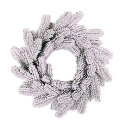 Вінок литий засніжений 40 см (49494)