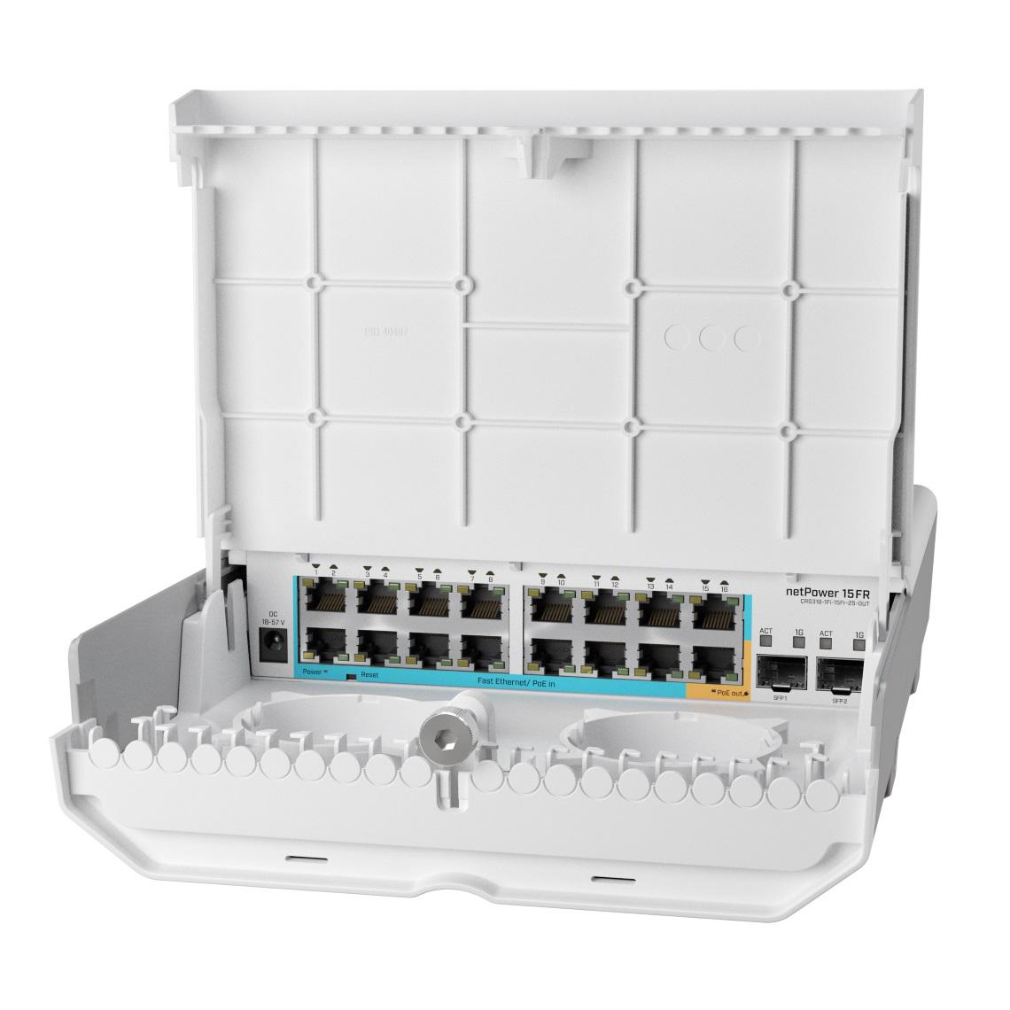 Коммутатор MikroTik Cloud Router Switch netPower 15FR (CRS318-1FI-15FR-2S-OUT) - фото 2