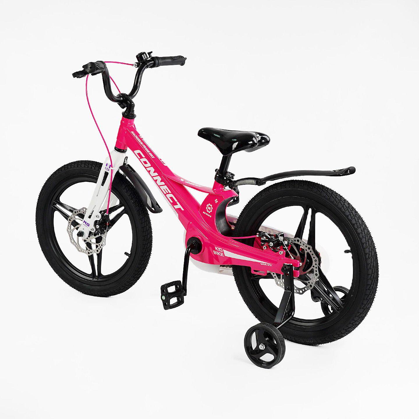 Велосипед двоколісний Corso Connect 18" дитячий магнієвий Малиновий - фото 3 Велосипед двоколісний Corso Connect 18" дитячий магнієвий Малиновий - фото 3