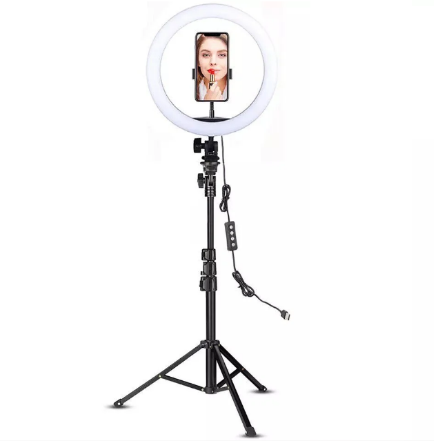 Кольцевая лампа LED Ring Light DX-300T USB со штативом 2 м 30 см (14250925)