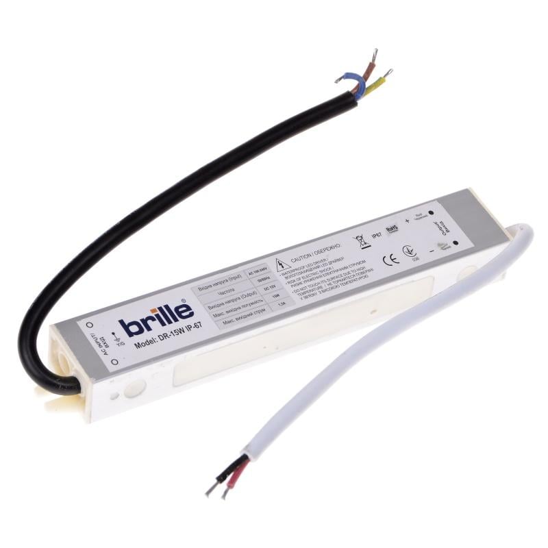 Блок живлення вологозахищений LED DR-15W IP-67 AC 170-250V DC 12 V (109157)