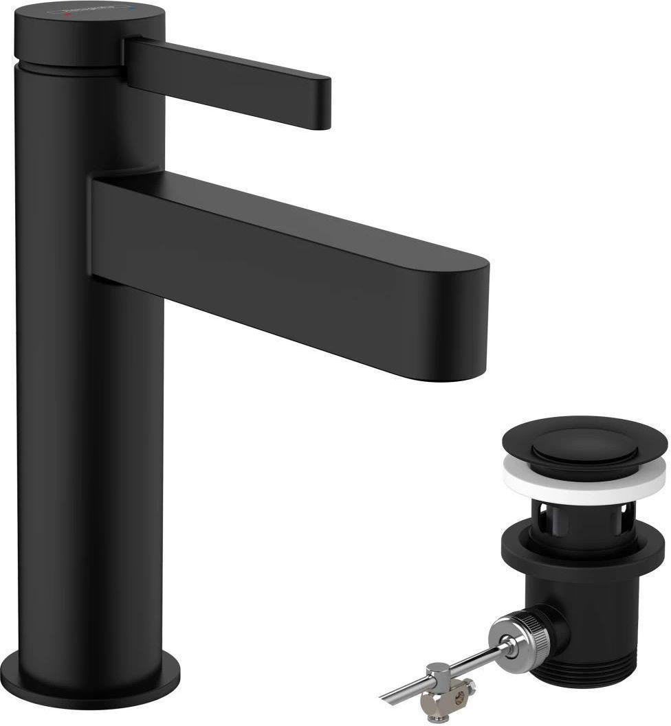 Смеситель для умывальника Hansgrohe Finoris 100 Черный матовый (76010670)