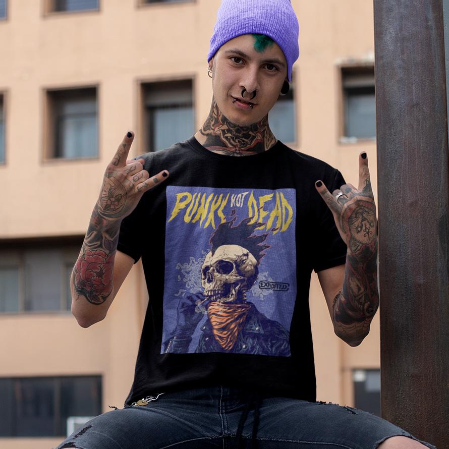 Футболка унісекс The Exploited Punks Not Dead XS Чорний (00000011721)