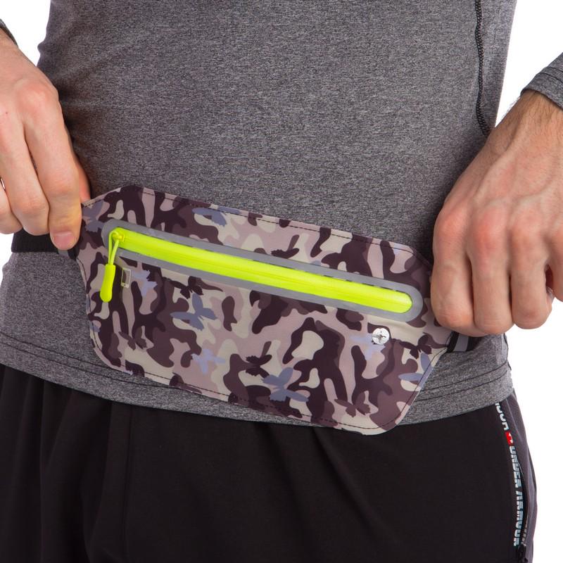 Спортивный органайзер с карманами сумка на пояс для бега SP-Sport C-0329 Милитари (NA003177)