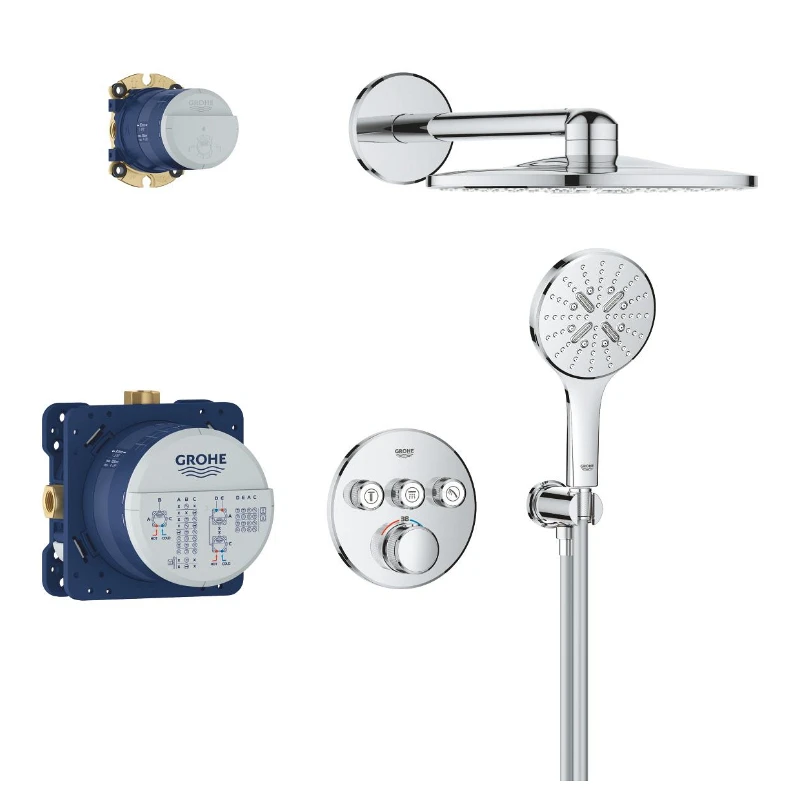 Душова система Grohe Grohtherm SmartControl Rainshower 310 (34863000) - фото 4 Душова система Grohe Grohtherm SmartControl Rainshower 310 (34863000) - фото 4