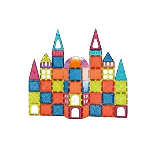 Конструктор магнітний Magnetic Tiles 50 деталей/інструкція Multicolor (155507)