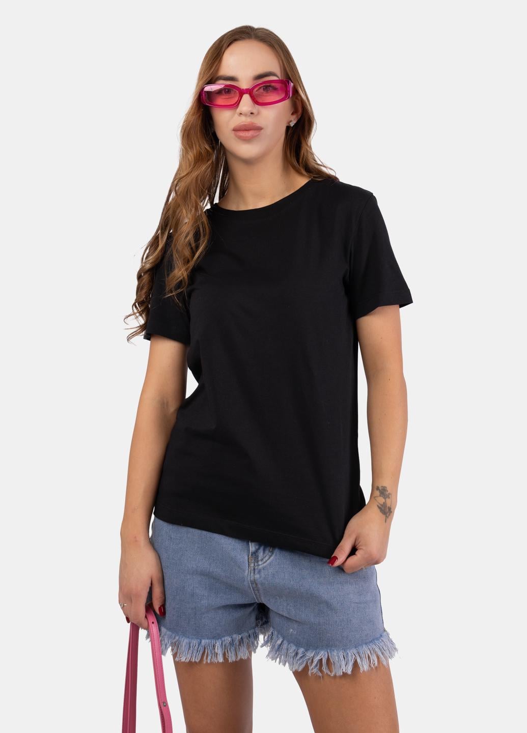 Футболка женская Fashion 103693 L Черный Футболка женская Fashion 103693 L Черный