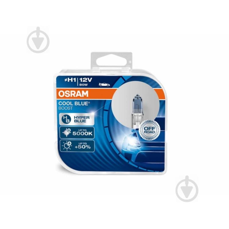 Автолампа OSRAM 62150CBB Cool Blue Boost H1 80W 12V P14.5S 10X2 HardDuopet