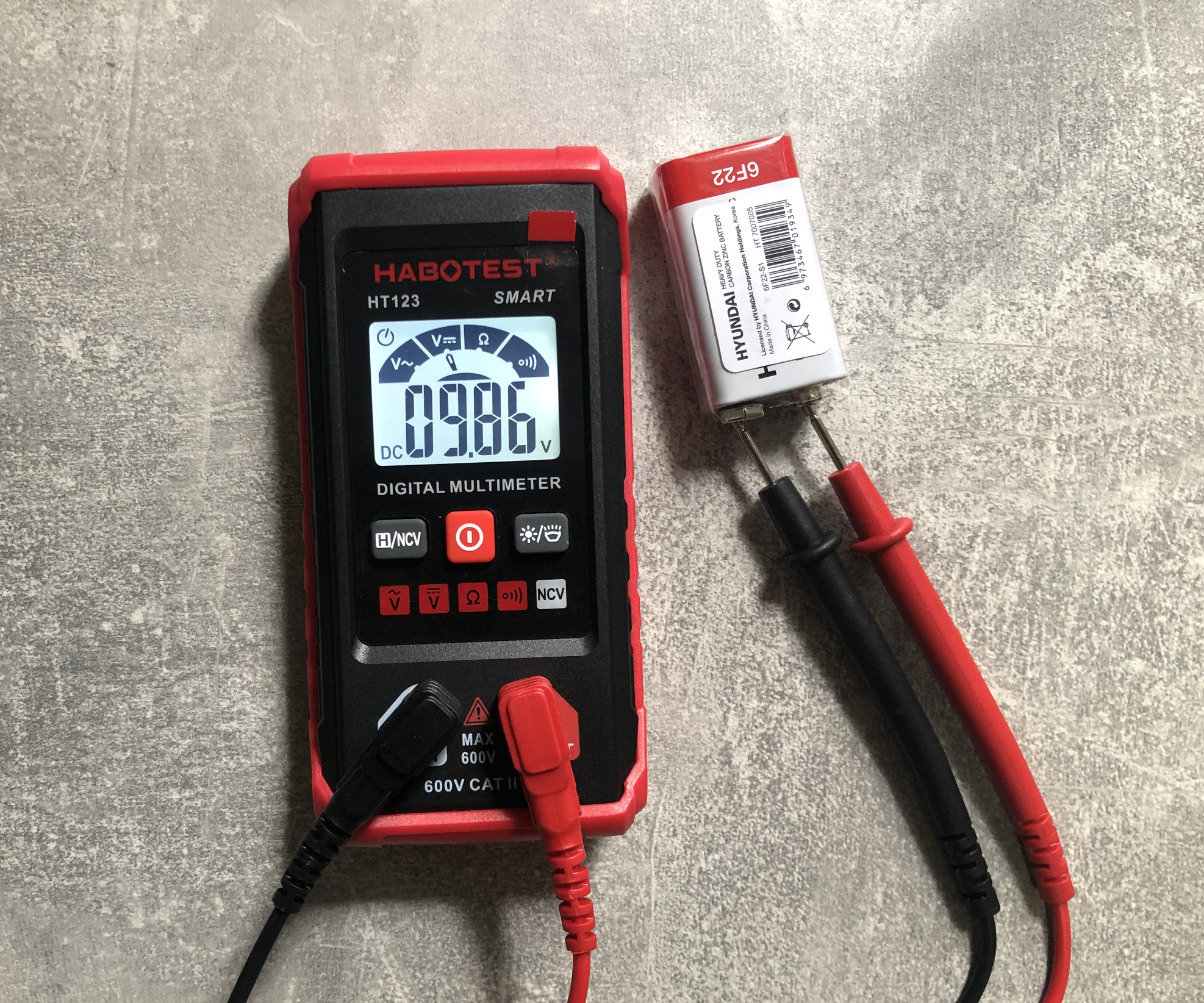 Мультіметр електронний в захисному бампері Habotest HT123 автоматичний з функцією NCV (17010100004) - фото 4 Мультіметр електронний в захисному бампері Habotest HT123 автоматичний з функцією NCV (17010100004) - фото 4