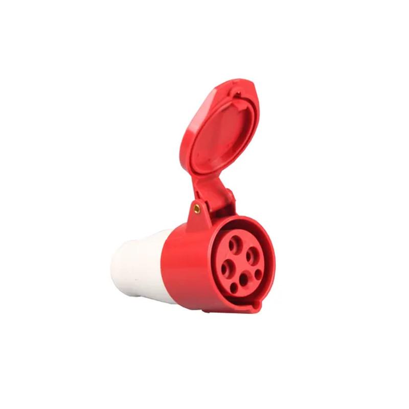 Силовая розетка CNC YHT-214 3P+N 16А 380 В переносная IP44 Красный (000000437)