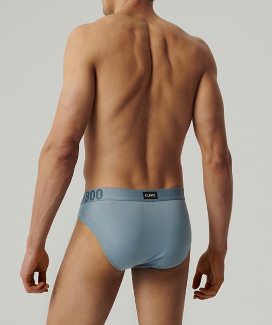 Набор мужских трусов-брифов Atlantic 3MP-199 бамбуковых XXL 3 шт. Темно-синий/Графитовый/Графитовый (27565711) - фото 3