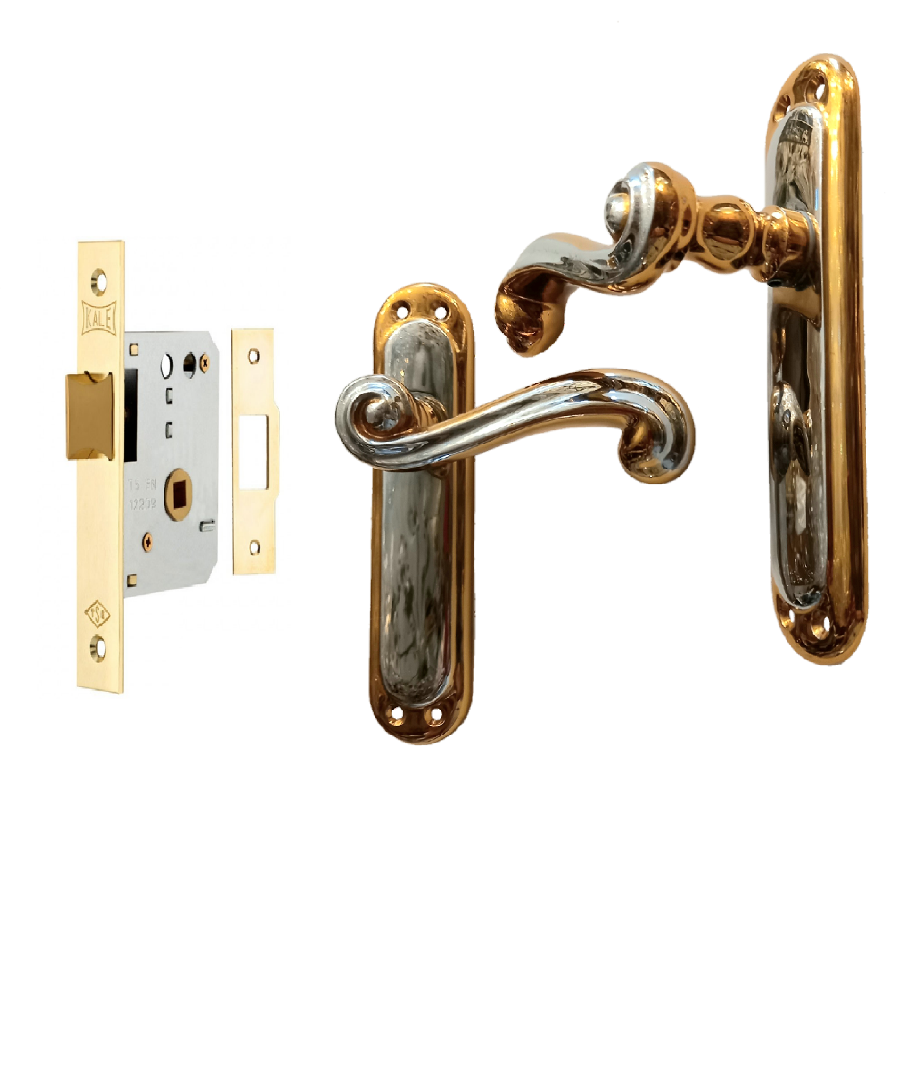 Замок межкомнатный KALE 251 kut с ручками Doganlar Gul krom Alt l col (10235-113) Замок межкомнатный KALE 251 kut с ручками Doganlar Gul krom Alt l col (10235-113)