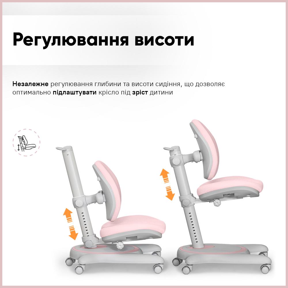 Кресло детское Mealux Ortoback Duo Plus Розовый (Y-510 KP Plus) - фото 4