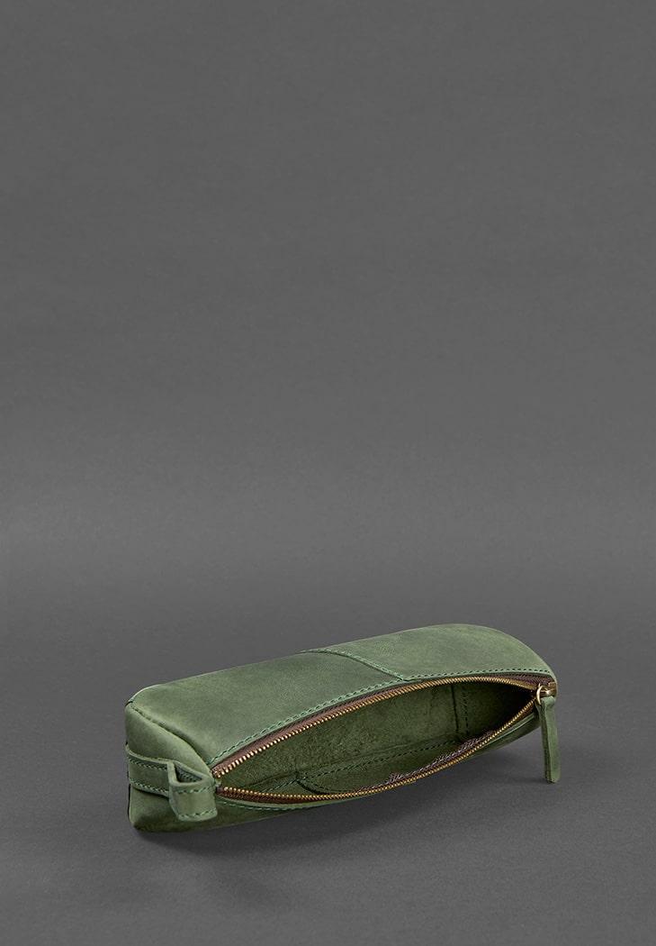 Пенал-нефр шкіряний 4.0 Crazy Horse Зелений (A-026905) - фото 7