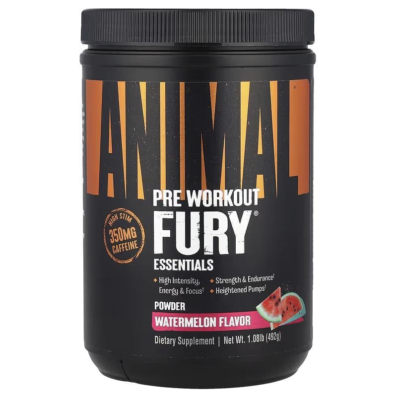 Предтренировочный комплекс Universal Nutrition Animal Fury 492 г Watermelon (НФ-00002286)
