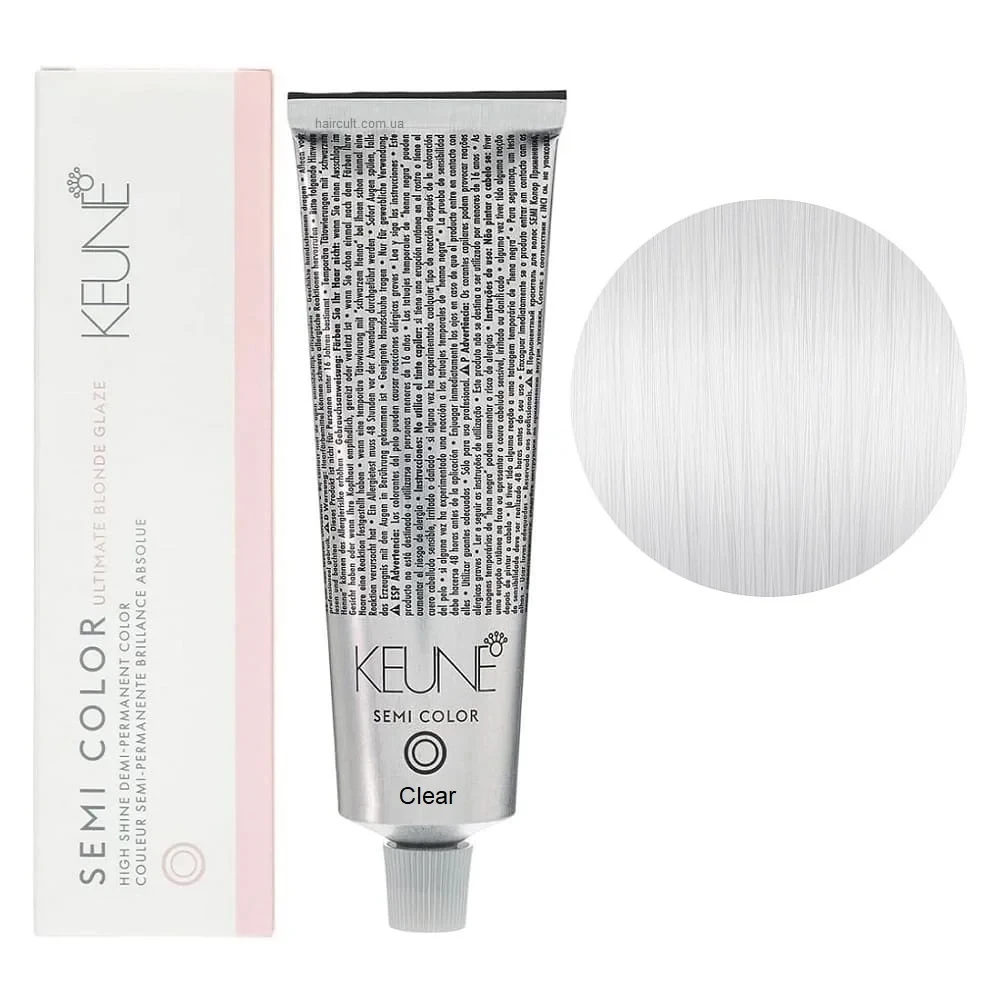 Краска тонирующая безаммиачная для волос Keune Semi Color Clear Бесцветная 60 мл