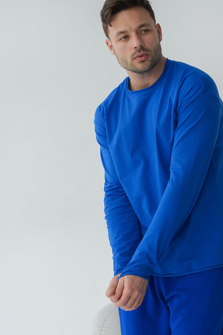 Лонгслів чоловічий Базовий р. 48-50 Электрик (14-3308 8) - фото 6 Лонгслів чоловічий Базовий р. 48-50 Электрик (14-3308 8) - фото 6